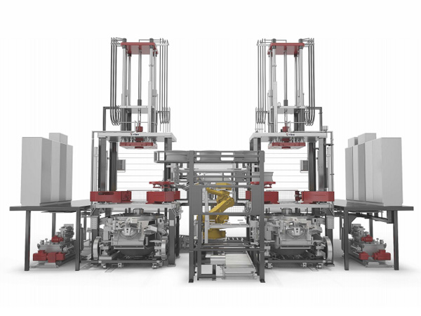 单室炉低压铸造机器人生产单元